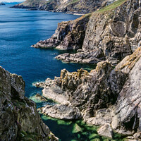 Buy canvas prints of Dinas Fach sea cliffs, Pembrokeshire by Photimageon UK