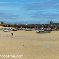 Buy canvas prints of St. Ives Harbour panorama by Photimageon UK