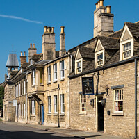 Buy canvas prints of The Lord Burghley Pub, Broad Street, Stamford. by Photimageon UK