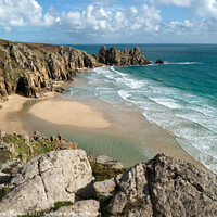 Buy canvas prints of Pedn Vounder Beach, Porthcurno, Cornwall by Photimageon UK
