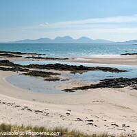 Buy canvas prints of Isle of Colonsay beach with Papas of Jura beyond by Photimageon UK