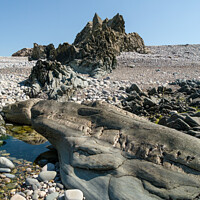 Buy canvas prints of Rocky pebble beach, Ardskenish, Isle of Colonsay, Scotland by Photimageon UK