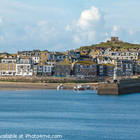 Buy canvas prints of St. Ives Harbour and Town, Cornwall, England by Photimageon UK