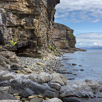 Buy canvas prints of Sea cliffs near Elgol, Isle of Skye, Scotland, UK by Photimageon UK