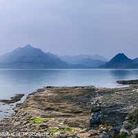 Buy canvas prints of Misty Black Cuillin Mountains from Elgol, Skye, Scotland by Photimageon UK