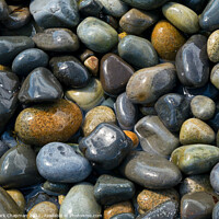 Buy canvas prints of Wet colourful beach pebbles by Photimageon UK