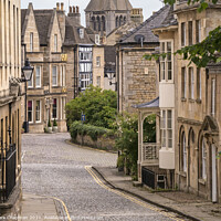 Buy canvas prints of Cobbled street, Barn Hill, Stamford, Lincs by Photimageon UK