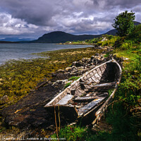 Buy canvas prints of Old wooden boat, Ard Dorch, Skye by Photimageon UK