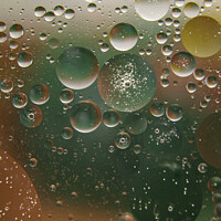 Buy canvas prints of Bubbles in Bubbles in Bubbles... - Water and Oil Abstract by STEPHEN THOMAS