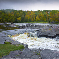 Buy canvas prints of Whitemouth Falls - Violent Waters by STEPHEN THOMAS