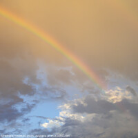 Buy canvas prints of Rainbow In The Evening Sky by STEPHEN THOMAS