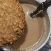 Buy canvas prints of Oatmeal Cookie & Coffee by STEPHEN THOMAS