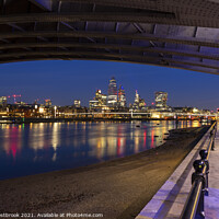 Buy canvas prints of City of London Skyline by Night  by Sam Westbrook