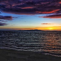 Buy canvas prints of Beautiful colours across the Solway Firth  by Daryn Davies