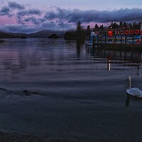 Buy canvas prints of Sunrise at Bowness-on-Windermere  by Daryn Davies