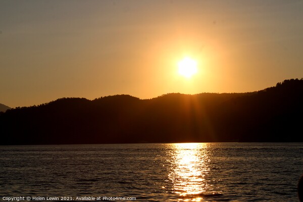 Sun setting in paradise Picture Board by Pelin Bay