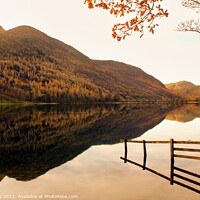 Buy canvas prints of Warm reflections on the lake by Pelin Bay