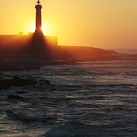 Buy canvas prints of Lighthouse at Sunset, Rabat, Morocco by Neil Overy