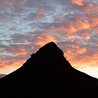 Buy canvas prints of Sunset over Lion's Head Mountain, Cape Town, South Africa by Neil Overy
