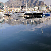 Buy canvas prints of Table Mountain Victoria and Albert and Waterfront, Cape Town by Neil Overy