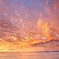 Buy canvas prints of Robben Island Sunset, South Africa by Neil Overy