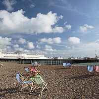 Buy canvas prints of Brighton Beach and Palace Pier by Neil Overy