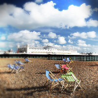 Buy canvas prints of Brighton Palace Pier Toy Camera Effect by Neil Overy