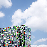 Buy canvas prints of The Casa Confetti building, Utrecht, Netherlands by Neil Overy