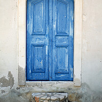 Buy canvas prints of Old Blue Greek Door, Kastellorizo by Neil Overy