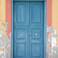 Buy canvas prints of Old Greek Door Kastellorizo Island by Neil Overy