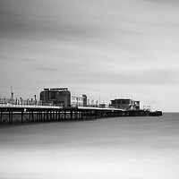 Buy canvas prints of Worthing Pier in Black and White by Neil Overy