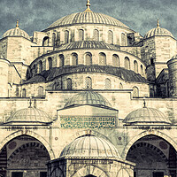 Buy canvas prints of Sultan Ahmed Mosque, Blue Mosque, Istanbul by Neil Overy