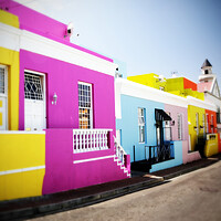 Buy canvas prints of Colourful houses in Bo-Kaap, Cape Town by Neil Overy