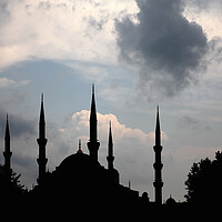 Buy canvas prints of Sultan Ahmed Mosque, Blue Mosque, Istanbul by Neil Overy
