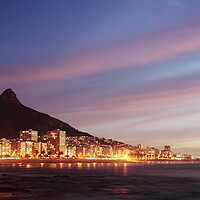 Buy canvas prints of Sea Point, Cape Town at Sunset by Neil Overy