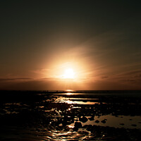 Buy canvas prints of Sunrise at the beach, Bardsea, Cumbria, UK by Michaela Strickland