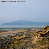 Buy canvas prints of Black Combe beyond North Walney Sand Dunes by Michaela Strickland