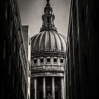 Buy canvas prints of St Paul's cathedral, London, UK, Black and White   by Michaela Strickland