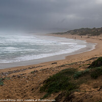 Buy canvas prints of Fishermen fishing from the beach at Buffalo Bay, W by Adrian Turnbull-Kemp
