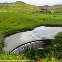Buy canvas prints of Langtoon Dam, Golden Gate Highlands National Park, Free State, South Africa by Adrian Turnbull-Kemp