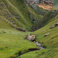 Buy canvas prints of Mountain ravine, Golden Gate Highlands National Park, Free State by Adrian Turnbull-Kemp