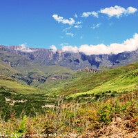 Buy canvas prints of Amphitheatre, Drakensberg mountains, Kwazulu Natal by Adrian Turnbull-Kemp