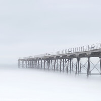 Buy canvas prints of Pier into the Clouds by Peter Richard