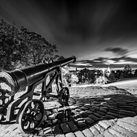 Buy canvas prints of Portugese Cannon on Calton Hill Edinburgh. by Philip Leonard