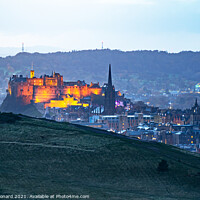 Buy canvas prints of Edinburgh Castle View, Edinburgh Scotland. by Philip Leonard