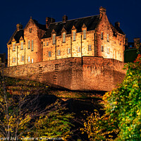 Buy canvas prints of Edinburgh Castle at Night Edinburgh Scotland. by Philip Leonard