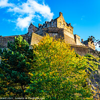 Buy canvas prints of Edinburgh Castle and Autumn Colours, Edinburgh Scotland. by Philip Leonard