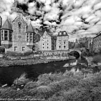 Buy canvas prints of Dean Village & The Water of Leith Edinburgh Scotland by Philip Leonard