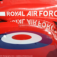 Buy canvas prints of Red Arrows Close up by Alister Firth Photography