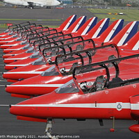 Buy canvas prints of Red Arrows Ready by Alister Firth Photography